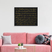 First Dance Song Lyrics Jubileum Gift Pas getrouwd Canvas Afdruk (Insitu (Woonkamer))