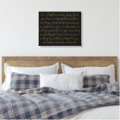 First Dance Song Lyrics Jubileum Gift Pas getrouwd Canvas Afdruk (Insitu (Slaapkamer))