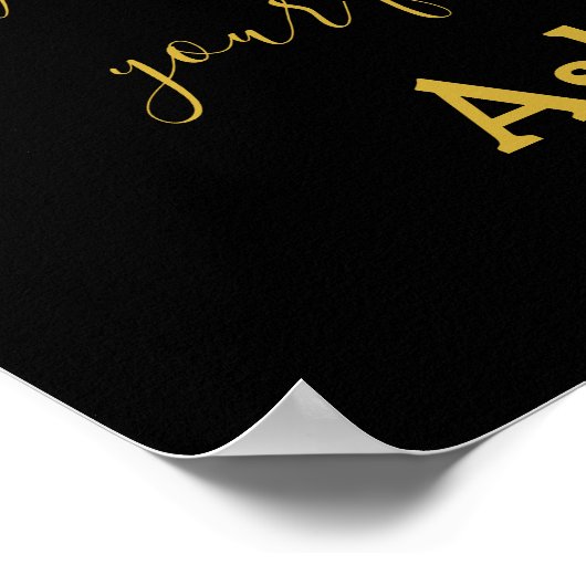 First Dance Song Lyrics Jubileum Gift Pas getrouwd Poster (Hoek)