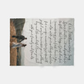 First Dance Song Lyrics Jubileum Gift Vow Foto Fleece Deken (Voorkant (Horizontaal))