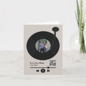 First Dance Song Record Valentijnsdag Feestdagen Kaart (Voorkant)