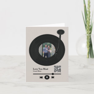 First Dance Song Record Valentijnsdag Feestdagen Kaart