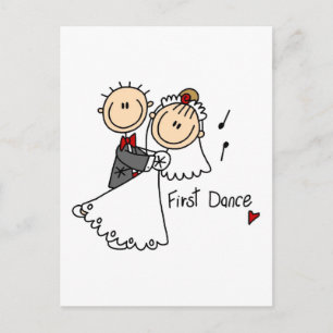 First Dance Wedding Tshirts and Gifts Briefkaart