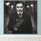 First Date, 1920 beroemd gemaakt door Natasha Us Canvas Afdruk (Insitu (Houten vloer))