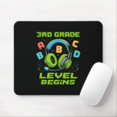 First Day Of 3rd Grade Level Begins Shirt Gamer Bo Muismat (Met muis)