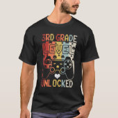 First Day of 3rd Grade Level Unlocked Back To Scho T-shirt (Voorkant)