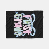 First Day Of First Grade Floral Bundle For Teacher Fleece Deken (Voorkant (Horizontaal))