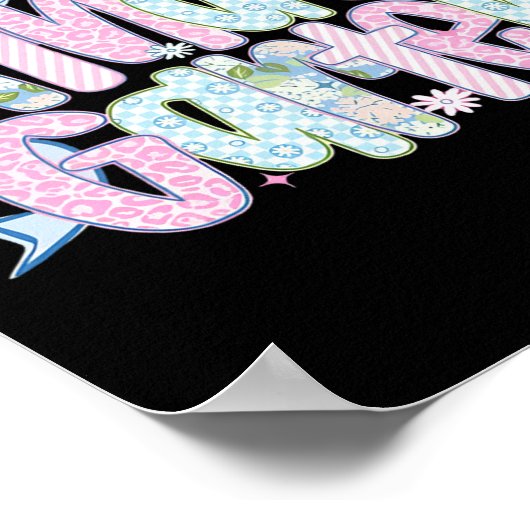 First Day Of Kindergarten Floral Bundle For Teache Poster (Hoek)