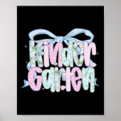 First Day Of Kindergarten Floral Bundle For Teache Poster (Voorkant)