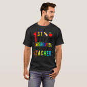 First Day Of Kindergarten Pray For My Teacher Back T-shirt (Voorkant volledig)