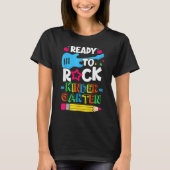 First Day Of Kindergarten Ready To Rock Kindergart T-shirt (Voorkant)