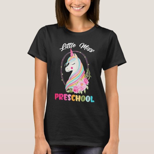 First Day Of Preschool Back To School Miss Prek Gi T-shirt (Voorkant)