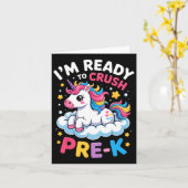 First Day Of Preschool I'm Ready To Crush Pre-k Un Kaart (Gele Bloem)