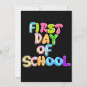 FIRST DAY OF SCHOOL, BACK TO SCHOOL GIFTS KAART (Achterkant)
