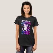 First Day of School, Girl 4th Grade, Unicorn, Back T-shirt (Voorkant volledig)