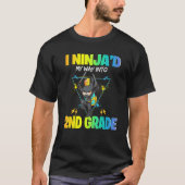 First Day of School Ninja Boys Kids Back to School T-shirt (Voorkant)