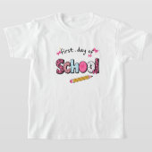 First Day of School T-Shirt for Girls – Cute Shirt (Laagn)