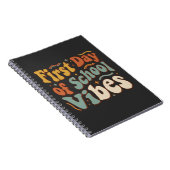 First Day of School Vibes Back to School Gift Notitieboek (Rechterzijde)