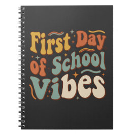 First Day of School Vibes Back to School Gift Notitieboek