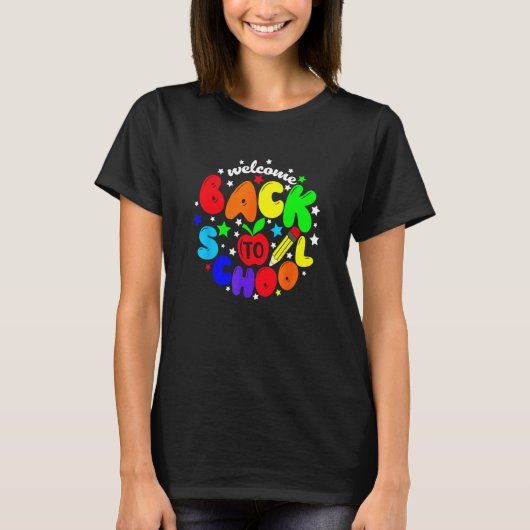 First Day Of School Welcome Back To School Teacher T-shirt (Voorkant)