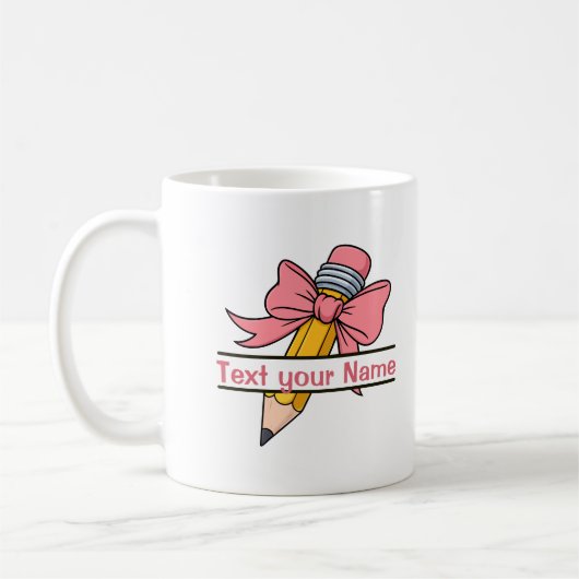 First day of school with options to personalize koffiemok (Links)