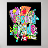 First Day Of Second Grade Floral Bundle For Teache Poster (Voorkant)