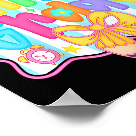 First Day Of Third Grade Floral Bundle For Teacher Poster (Hoek)