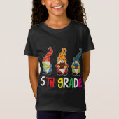 First Day Teacher Back To School Gnomes 5th Grade T-shirt (Voorkant)