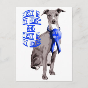First Dog Italiaanse Greyhound Briefkaart