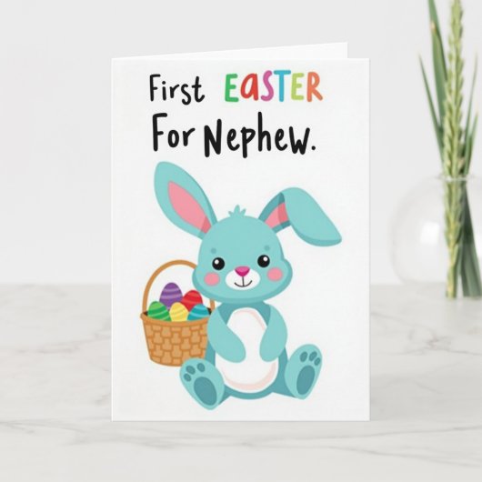 First Easter For Nephew Card Kaart (Voorkant)