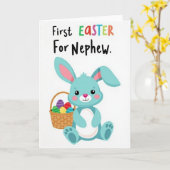 First Easter For Nephew Card Kaart (Gele Bloem)