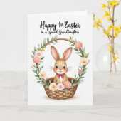 First Easter Granddaughter Card Kaart (Gele Bloem)