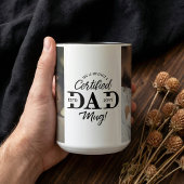First Father’s Day Certified Dad Mug New Dad Photo Mok