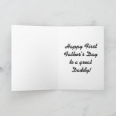 First Father's Day Card Kaart (Binnen)