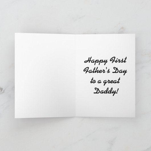 First Father's Day Card Kaart (Binnen)