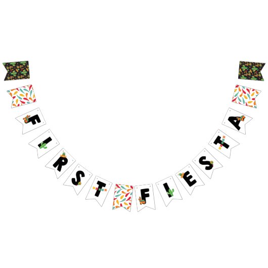 First Fiesta Birthday Bunting Banner (Alle)