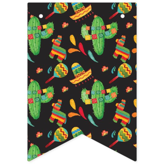 First Fiesta Birthday Bunting Banner (Eerste vlag)