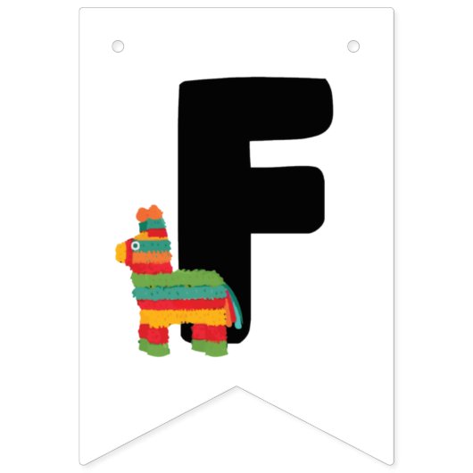 First Fiesta Birthday Bunting Banner (Derde vlag)