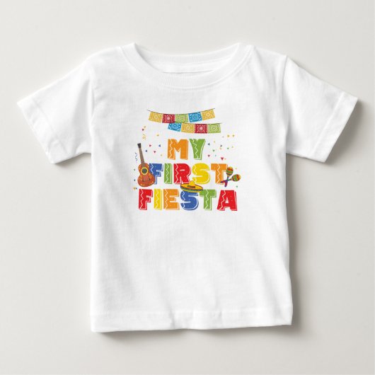 First Fiesta Boy Birthday Tshirt (Voorkant)