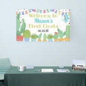 First Fiesta Boy Taco Bout a Party Cactus Birthday Spandoek (Beurs)