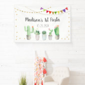 First Fiesta Cactus Birthday Spandoek (Insitu)