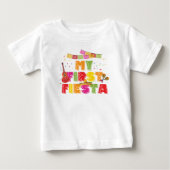 First Fiesta Girl Birthday T-shirt (Voorkant)
