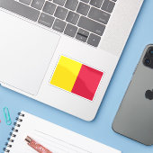 First flag of Andorra (1806–1866) Sticker (Laptop met iPhone)