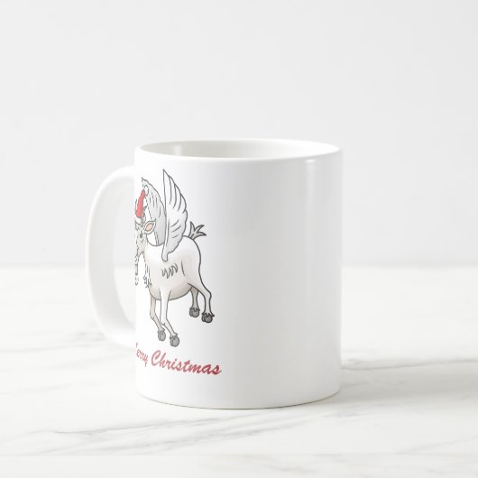 First flight of the Christmas goat Koffiemok (Voorkant links)