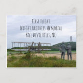 First Flight Wright Brothers Monument Post Card Briefkaart (Voorkant)