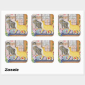 First Footing Vierkante Sticker (Vel)