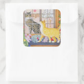 First Footing Vierkante Sticker (Tas)