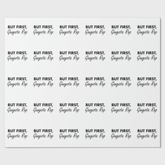 First Gangsta Rap Cadeaupapier (Vlak)