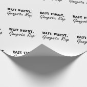First Gangsta Rap Cadeaupapier (Hoek)
