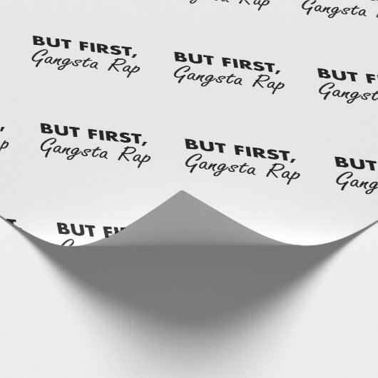 First Gangsta Rap Cadeaupapier (Hoek)